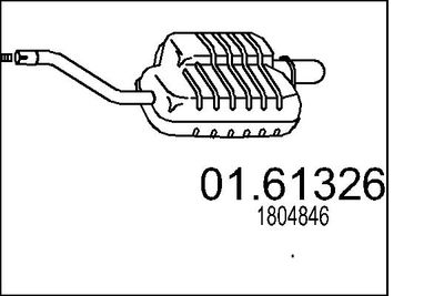  0161326 MTS Глушитель выхлопных газов конечный