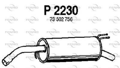  P2230 FENNO Глушитель выхлопных газов конечный