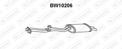  BW10206 VENEPORTE Глушитель выхлопных газов конечный