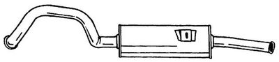  16619 SIGAM Глушитель выхлопных газов конечный