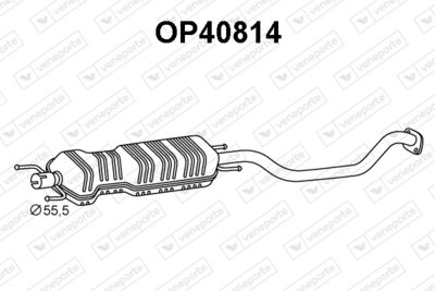  OP40814 VENEPORTE Предглушитель выхлопных газов