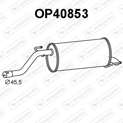  OP40853 VENEPORTE Глушитель выхлопных газов конечный