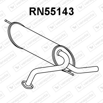  RN55143 VENEPORTE Глушитель выхлопных газов конечный