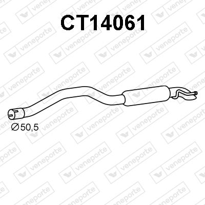  CT14061 VENEPORTE Глушитель выхлопных газов конечный