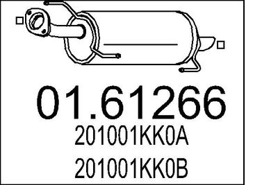  0161266 MTS Глушитель выхлопных газов конечный