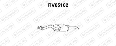  RV05102 VENEPORTE Глушитель выхлопных газов конечный