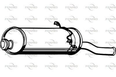  P1733 FENNO Глушитель выхлопных газов конечный