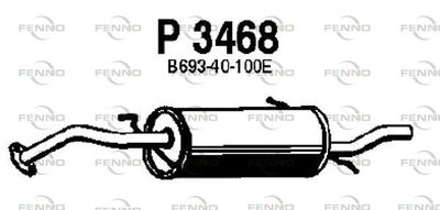  P3468 FENNO Глушитель выхлопных газов конечный