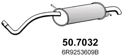  507032 ASSO Глушитель выхлопных газов конечный