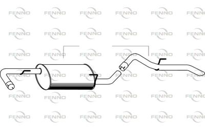  P4298 FENNO Глушитель выхлопных газов конечный