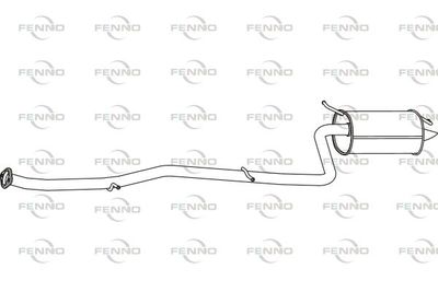  P6571 FENNO Глушитель выхлопных газов конечный