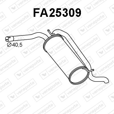  FA25309 VENEPORTE Глушитель выхлопных газов конечный