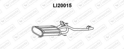  LI20015 VENEPORTE Глушитель выхлопных газов конечный