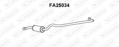  FA25034 VENEPORTE Глушитель выхлопных газов конечный