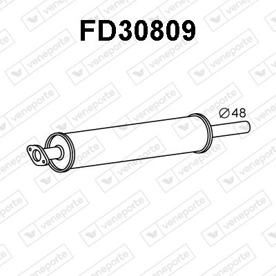  FD30809 VENEPORTE Предглушитель выхлопных газов