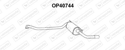  OP40744 VENEPORTE Глушитель выхлопных газов конечный