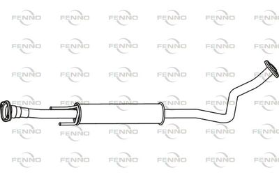  P41044 FENNO Средний глушитель выхлопных газов