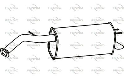  P43191 FENNO Глушитель выхлопных газов конечный