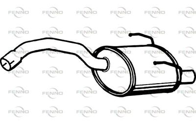  P2242 FENNO Глушитель выхлопных газов конечный