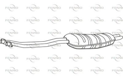  P1464 FENNO Глушитель выхлопных газов конечный