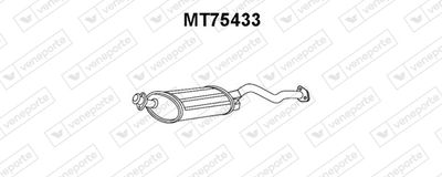  MT75433 VENEPORTE Глушитель выхлопных газов конечный