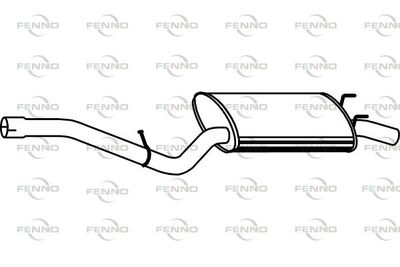  P1681 FENNO Глушитель выхлопных газов конечный