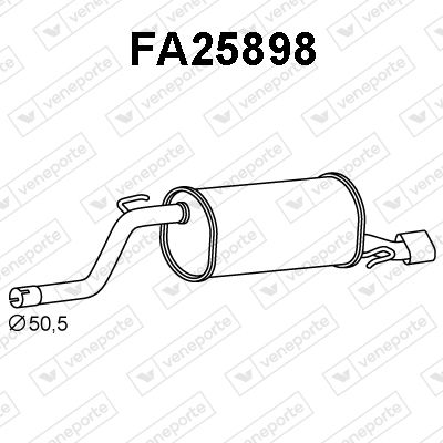  FA25898 VENEPORTE Глушитель выхлопных газов конечный