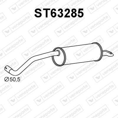  ST63285 VENEPORTE Глушитель выхлопных газов конечный