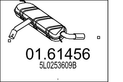  0161456 MTS Глушитель выхлопных газов конечный