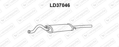  LD37046 VENEPORTE Глушитель выхлопных газов конечный