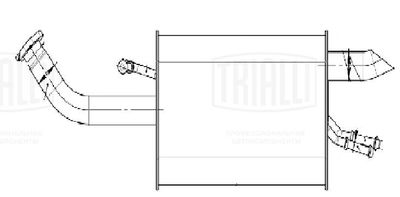  EMM0530 TRIALLI Глушитель выхлопных газов конечный