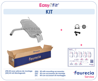  FS80521 Faurecia Глушитель выхлопных газов конечный