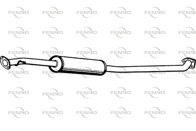  P3812 FENNO Средний глушитель выхлопных газов
