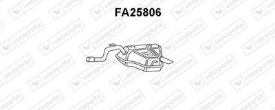  FA25806 VENEPORTE Глушитель выхлопных газов конечный