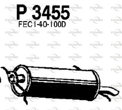  P3455 FENNO Глушитель выхлопных газов конечный