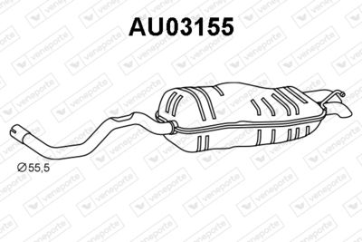  AU03155 VENEPORTE Глушитель выхлопных газов конечный