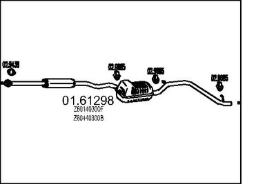  0161298 MTS Глушитель выхлопных газов конечный