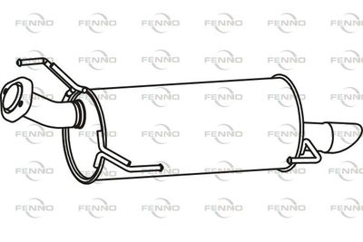  P41004 FENNO Глушитель выхлопных газов конечный