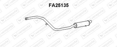  FA25135 VENEPORTE Предглушитель выхлопных газов