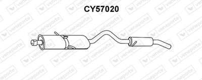  CY57020 VENEPORTE Глушитель выхлопных газов конечный