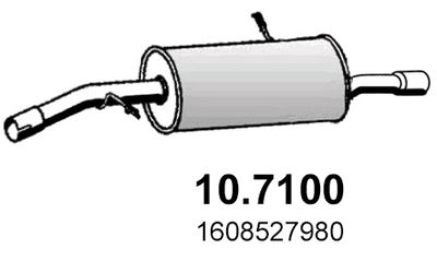  107100 ASSO Глушитель выхлопных газов конечный