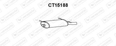  CT15188 VENEPORTE Глушитель выхлопных газов конечный