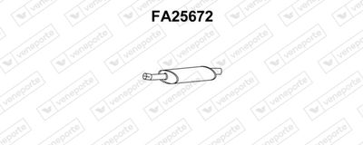  FA25672 VENEPORTE Предглушитель выхлопных газов