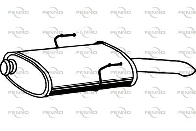  P4891 FENNO Глушитель выхлопных газов конечный