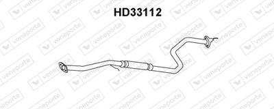  HD33112 VENEPORTE Средний глушитель выхлопных газов