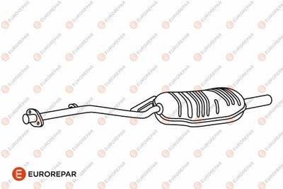  E12872P EUROREPAR Глушитель выхлопных газов конечный