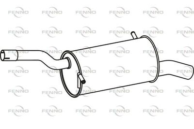  P4668 FENNO Глушитель выхлопных газов конечный