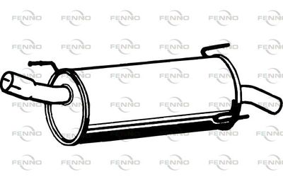  P4595 FENNO Глушитель выхлопных газов конечный