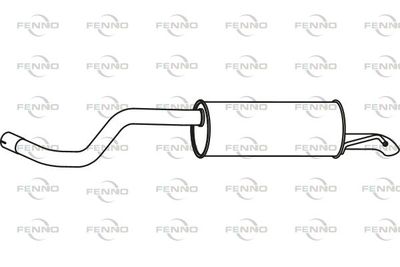  P55033 FENNO Глушитель выхлопных газов конечный