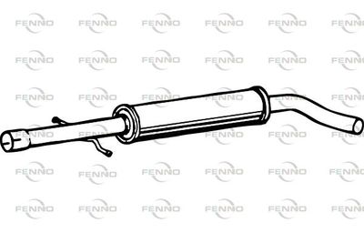  P1203 FENNO Средний глушитель выхлопных газов